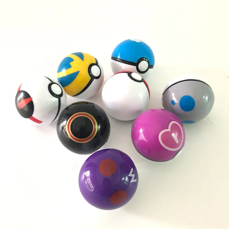 12Pcs/Set PokeBall Action Figures Pikach Model Toy Pocket Monster Pet Elf Collect Dolls Boxed Game Kids Gift Christmas
