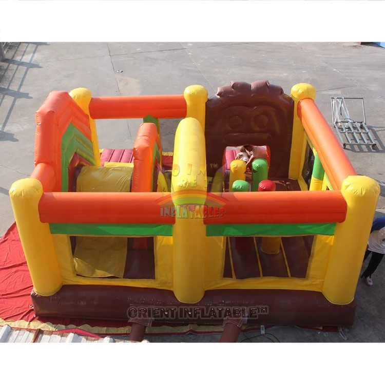 Orient Inflatables lion multi play combo inflatable bouncing slide party lion inflatable jumping