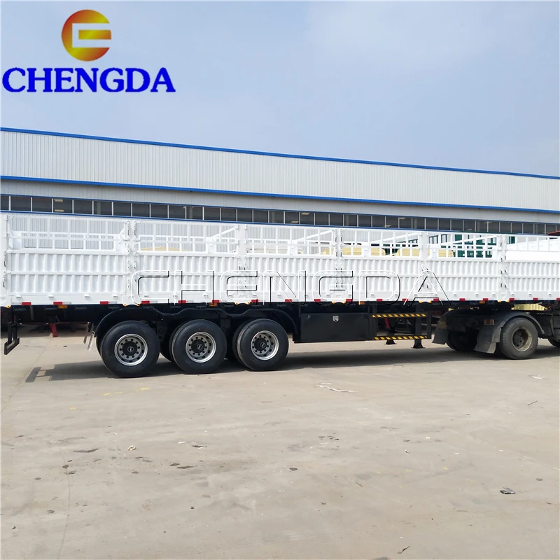Factory Sale 3 Axel Transport Cargo Truck 60ton 80ton Cargo Carrier Trailers With Competitive Price