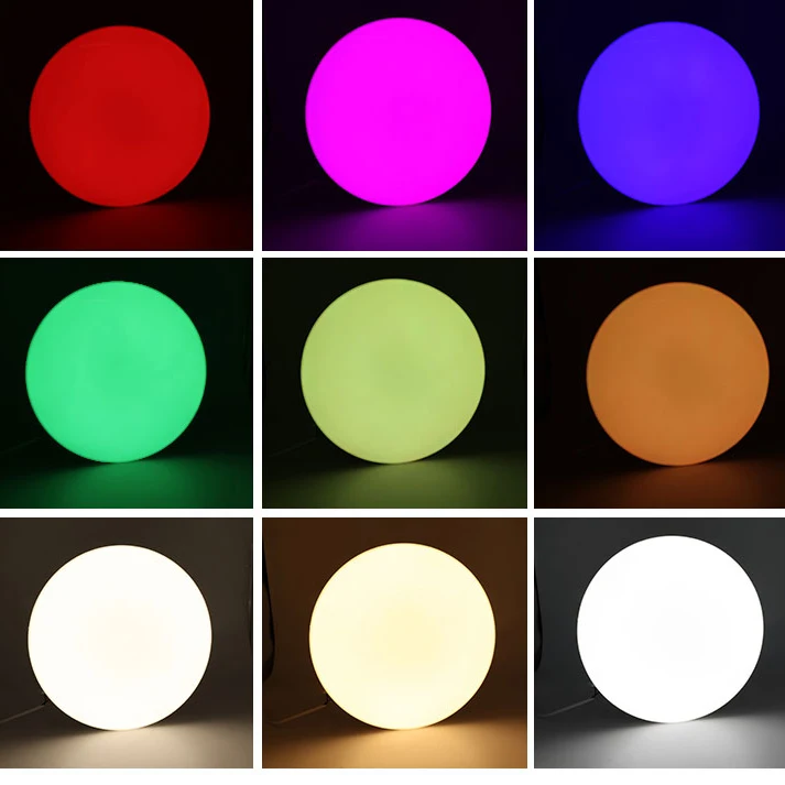 ultrathin Tuya Wifi app Control LED ceiling light 24W Ra>80 Home RGB Voice Adjustable Smart Round Dimmable Switch Led CE custom