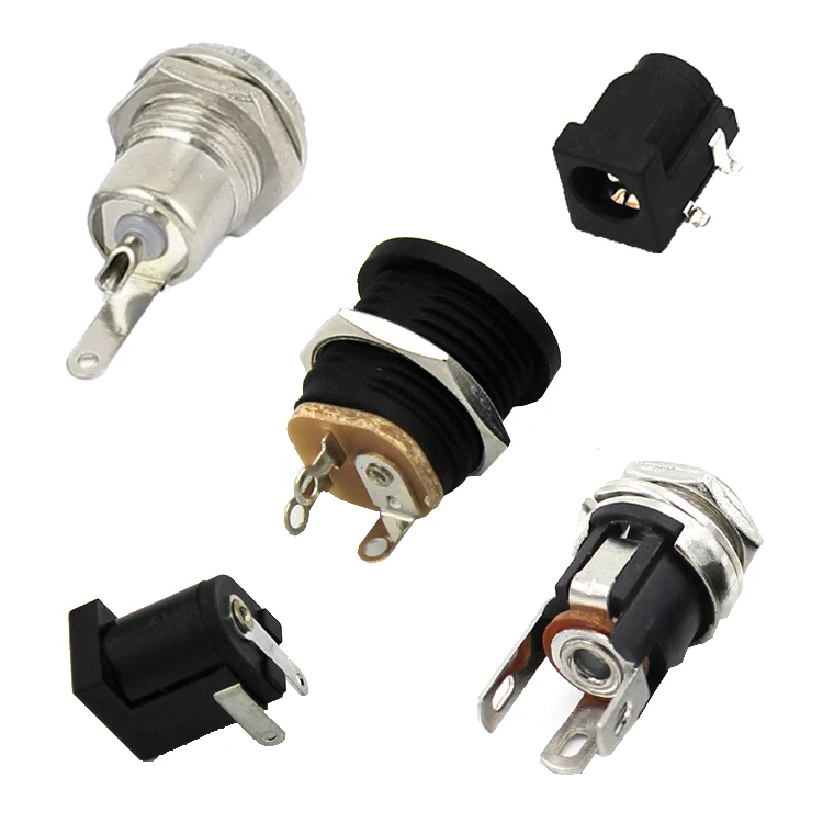 Factory Fast Lead Time OEM Color Panel Mount SMT Socket DC Power Female Jack Connector