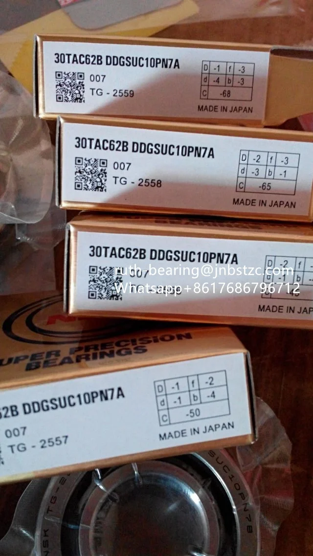 NSK Screw Bearings 30TAC62B Angular Contact Ball Bearing 30TAC62B NSK for CNC machines spindle