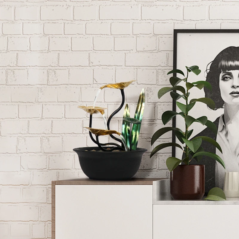 home decor indoor wealth flowing ornaments living room desktop office entrance home ornaments opening gift