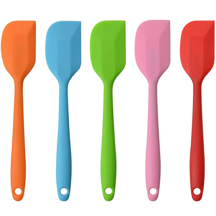 8 Inch Heat Resistant Colorful Baking Pastry Cake Tools Non Stick Butter Silicone Spatula