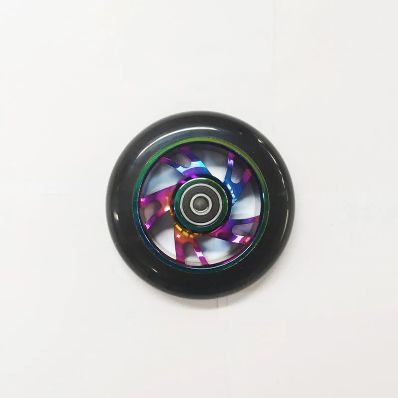 Aluminium Core High Rebound Pro Scooter Wheel 100mm 110mm 120mm 125mm PU Aluminium Caster Wheel Supplier