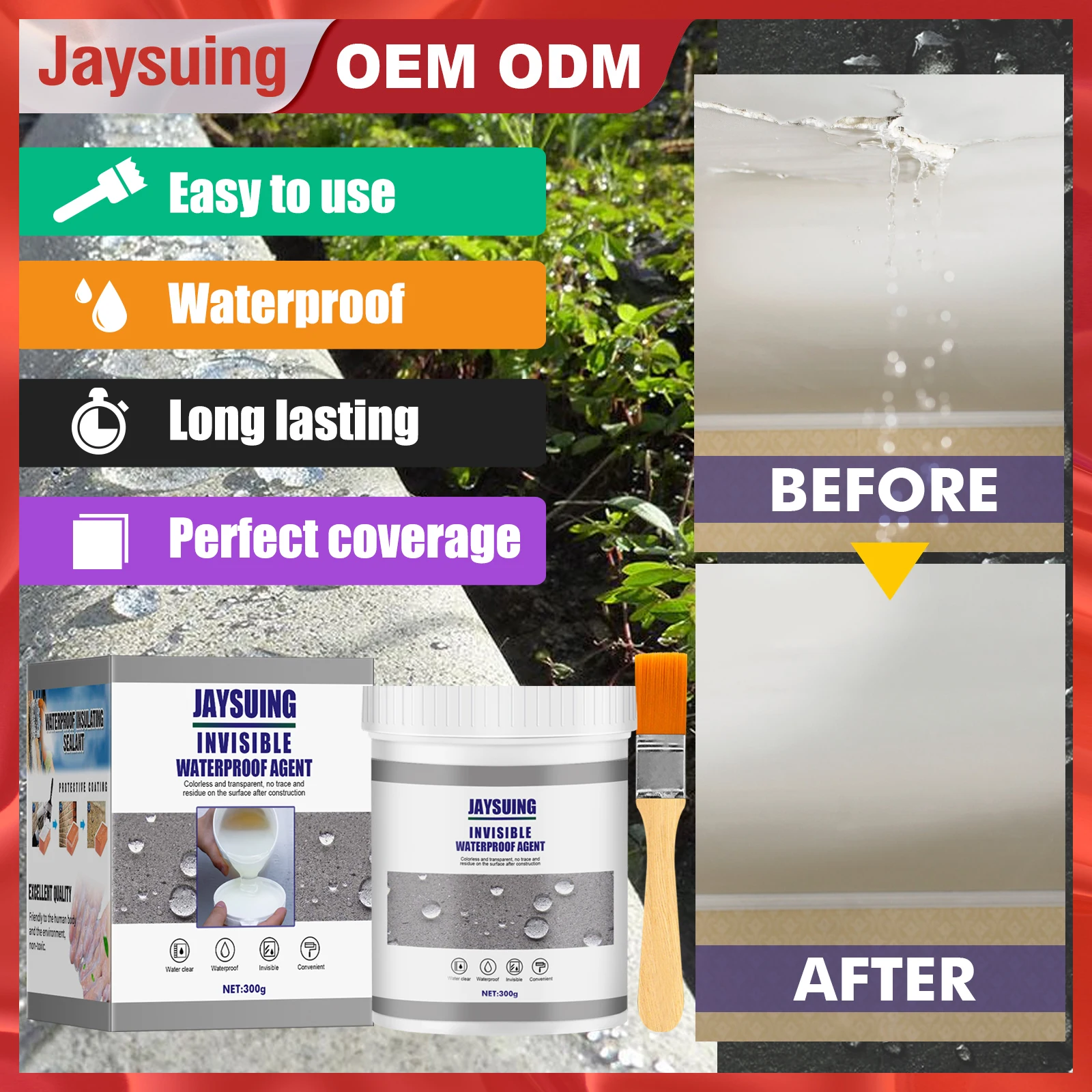 New Invisible Waterproof Agent Transparent Sealing Coating Leak-Free Glue Adhesive Strong Sealant Toilet Repair Tools