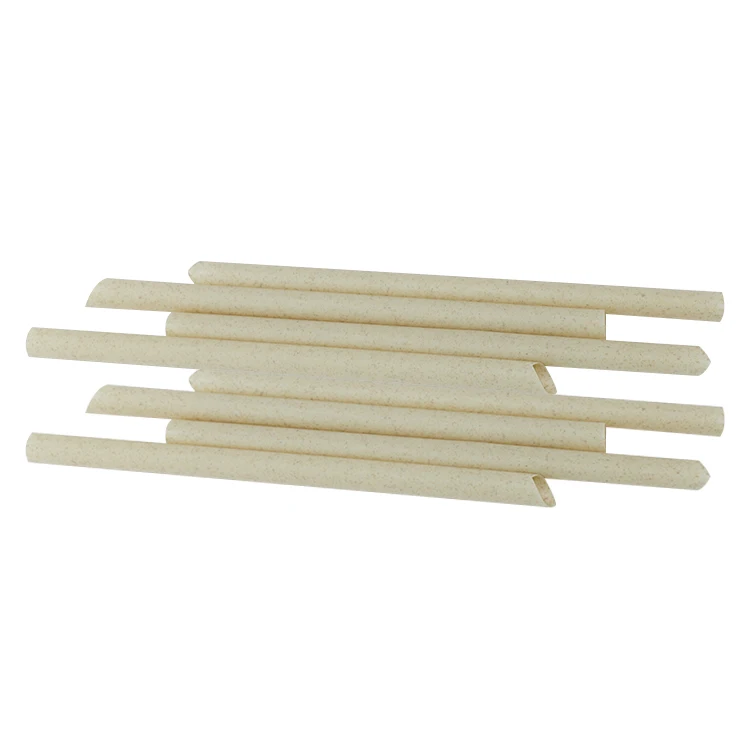 Popular in Europe and America 6mm 8mm 12mm Compostable Sugar Cane Bagasse Drinking Straw Sugarcane Straws