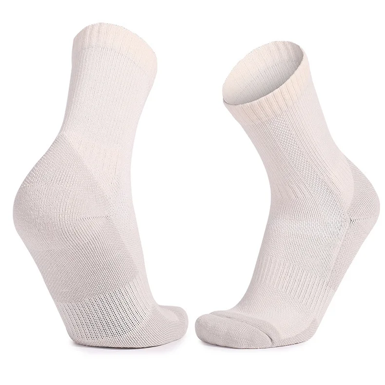 Mid calf men women sport ski socks long large size hiking merino wool socks winter thick thermal socks