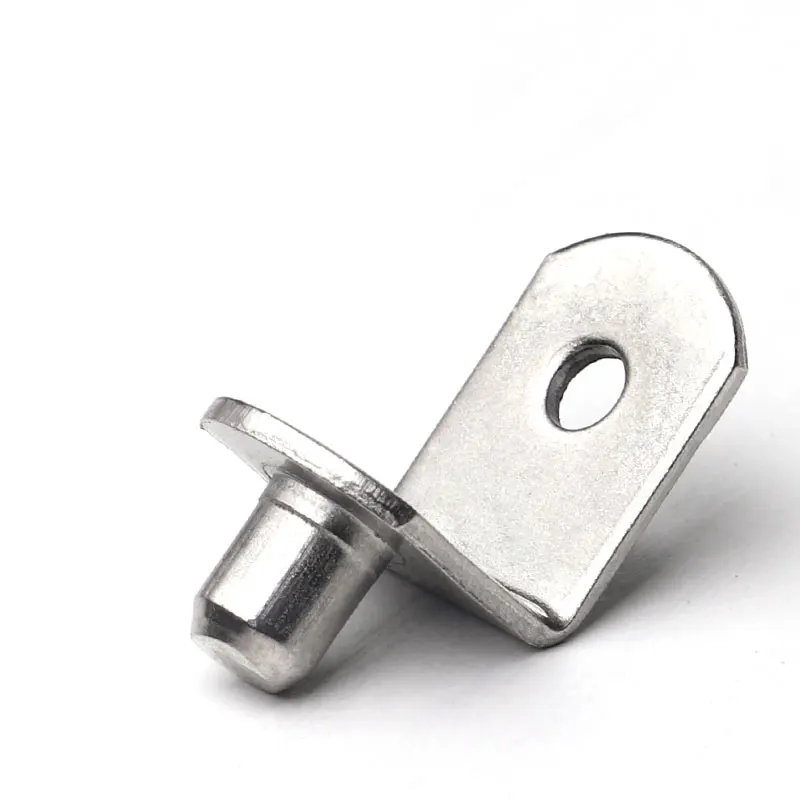 Wholesale L-Shaped Metal Cabinet Shelf Clips Concealed Shelf Pins Support With 6Mm Furniture Bookshelf Closet Kitchen