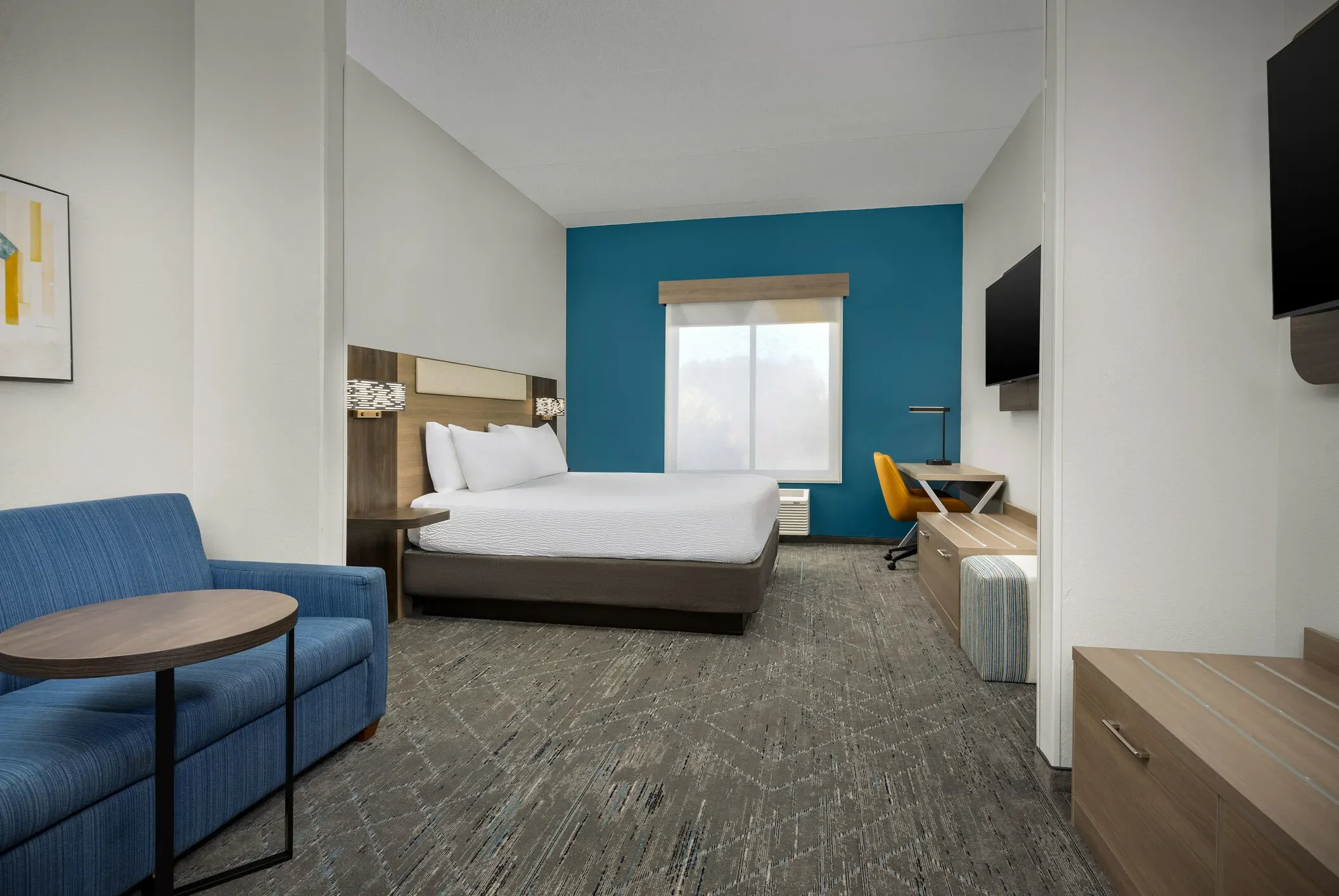 Modern  Solid Wood Bedroom Set for Hotels Living Rooms Holiday Inn Express Hotel Furniture Star Hotel Set