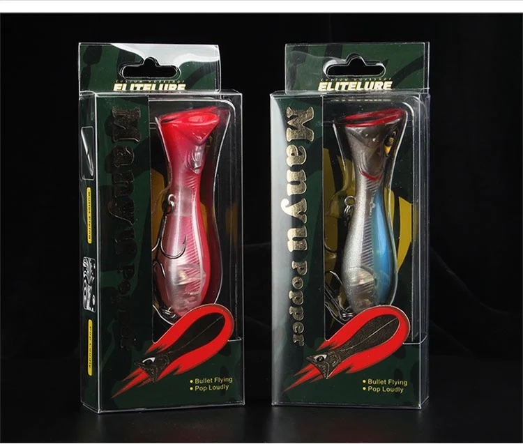 12.5g 75mm Popper Lure Fishing Topwater Plastic Hard Lure Floating Artificial Popper Bass Fishing Popper