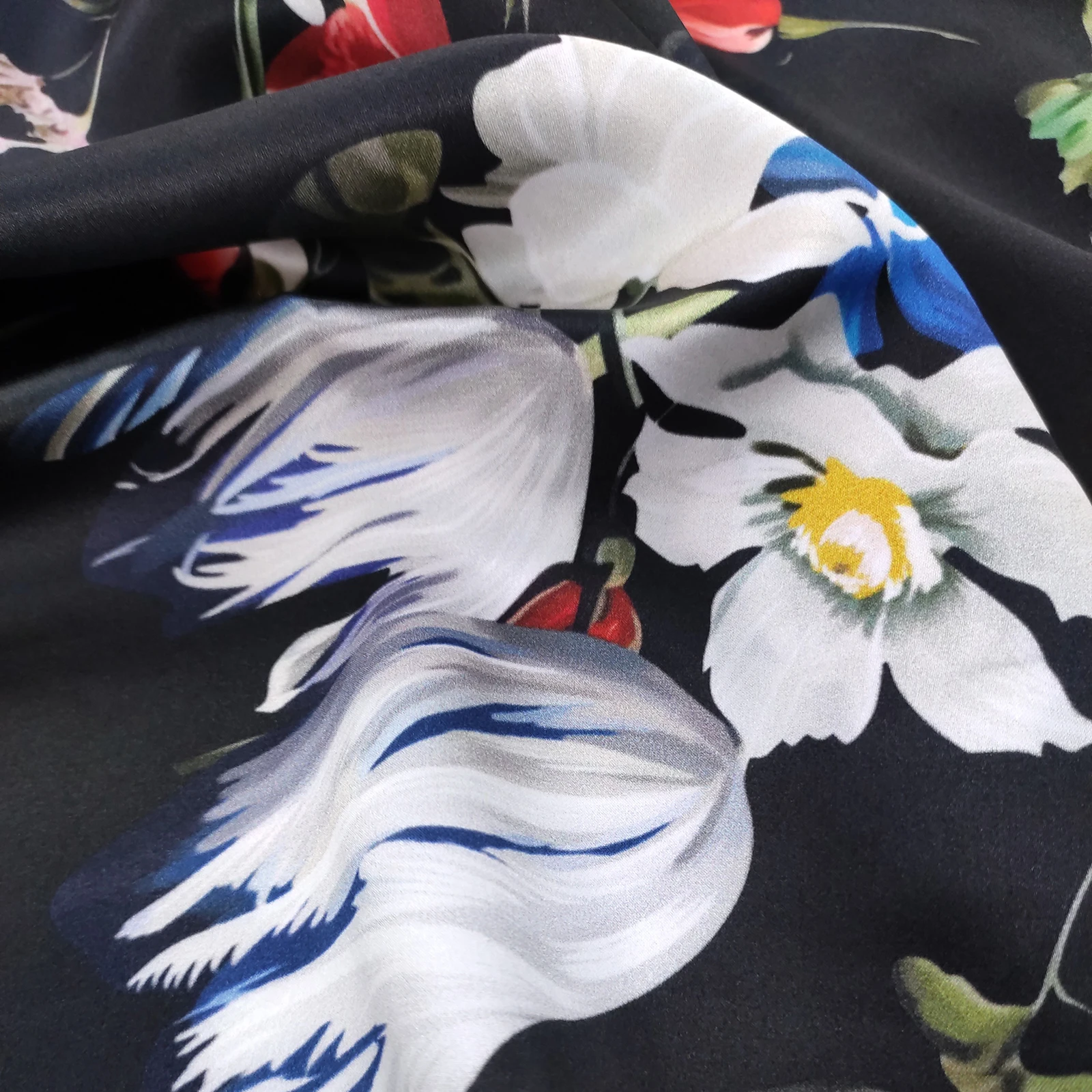 Wholesale Factory Digital Printing Silk Fabric Real Taffeta Silk Fabrics