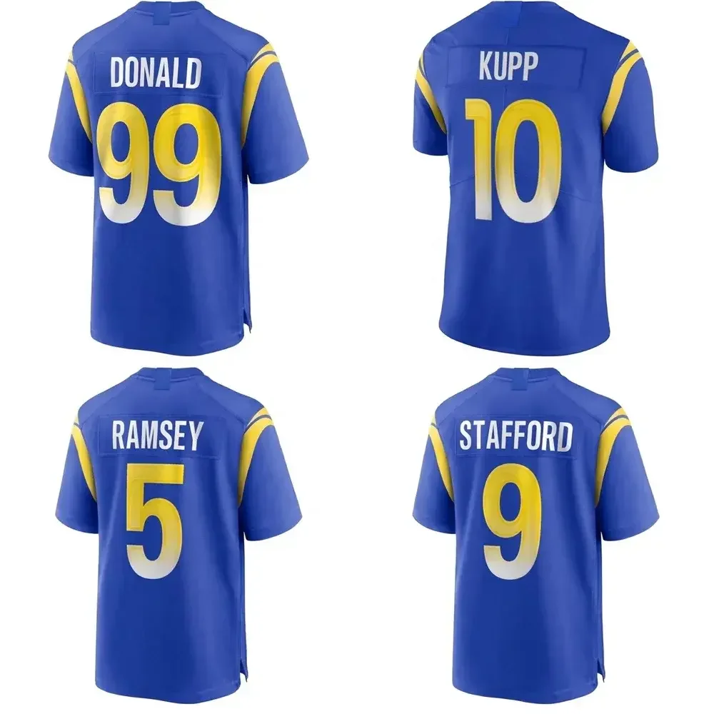 #10 KUPP #17 NACUA #99 DONALD Мужская сшитая Американская Футбольная командная спортивная форма оптовая продажа