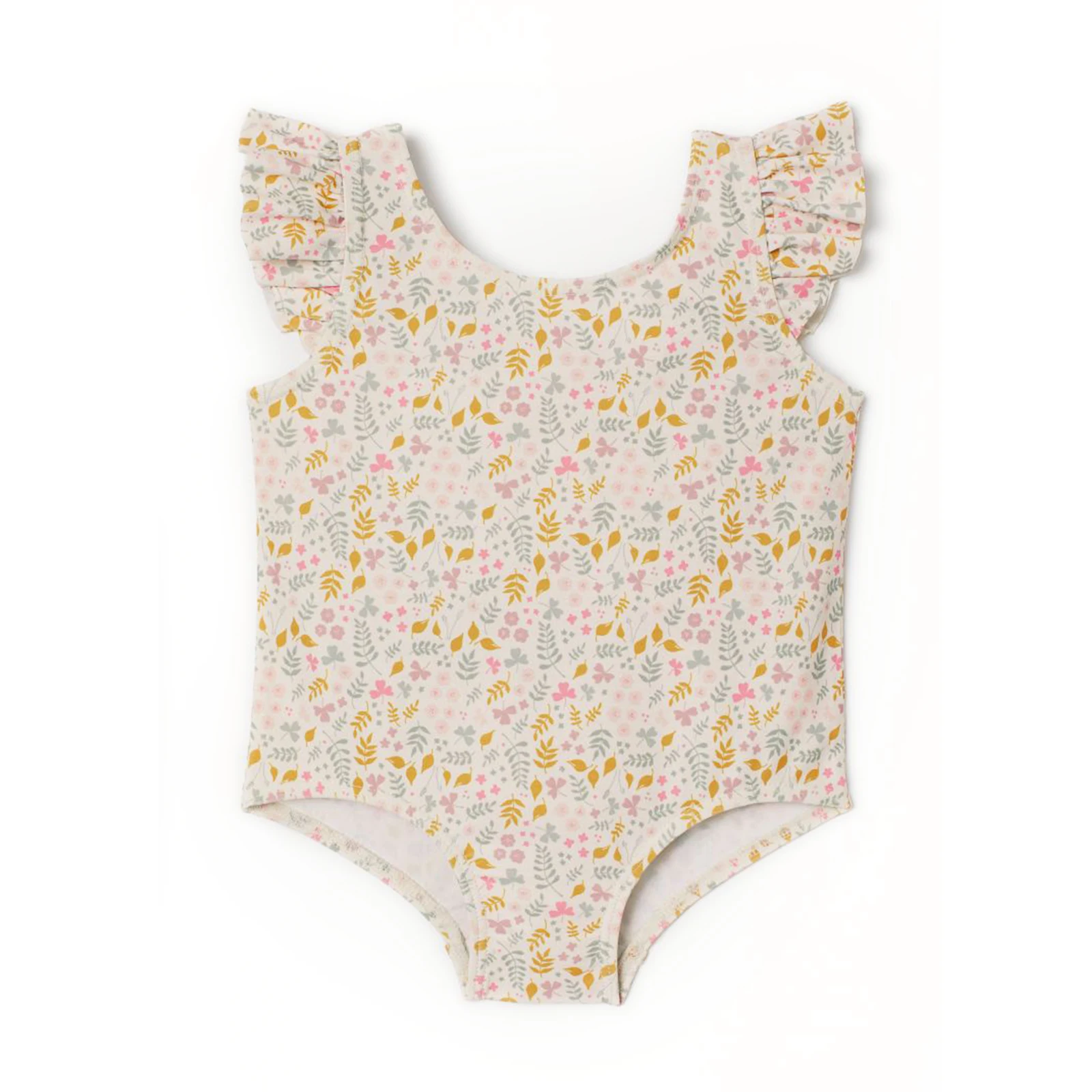 Custom Girls Quick Dry Swimsuit Kids One Piece Swimwear Ruffle Edge Bathing Suit Summer Beach Bikini Swimwear Beachwear