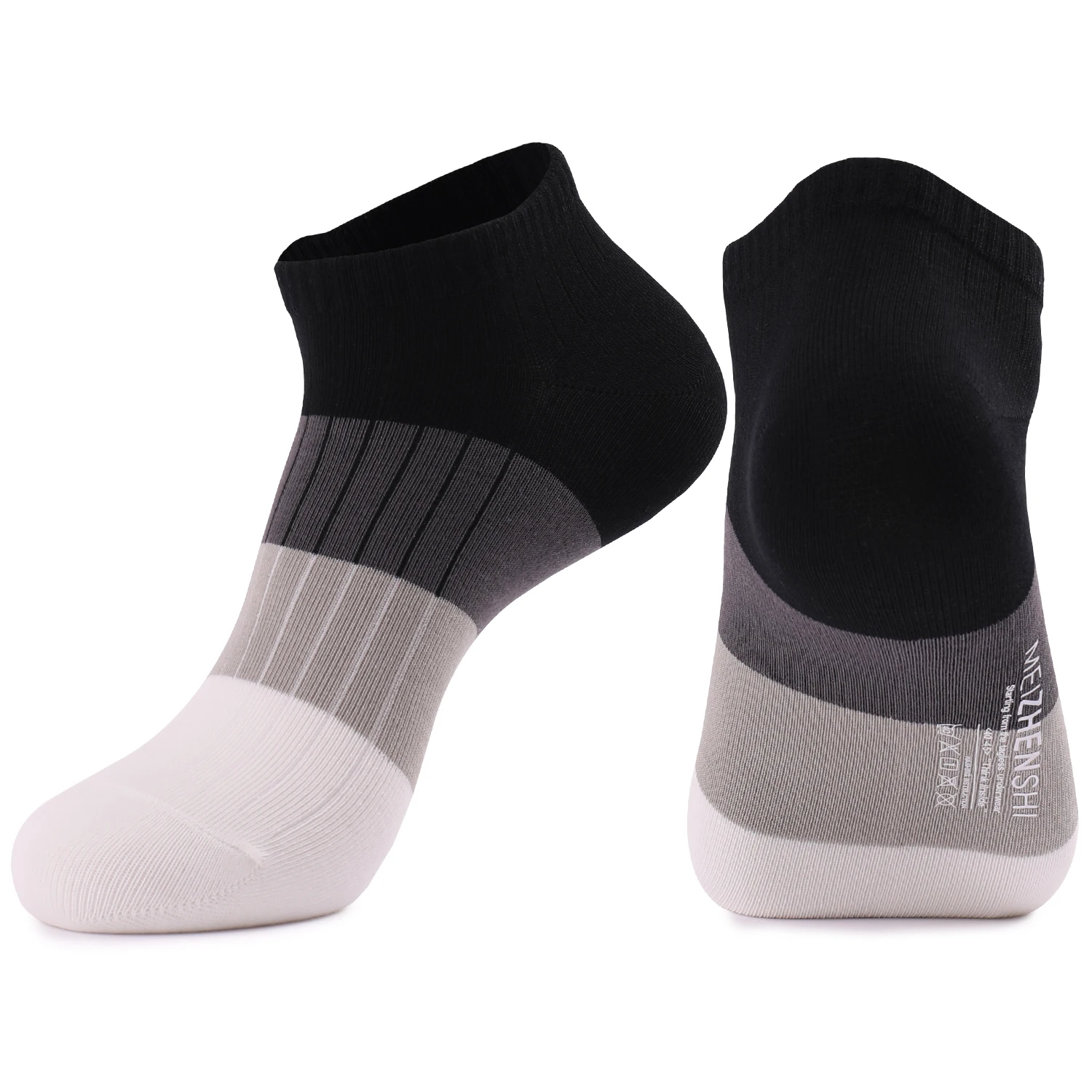 Wholesale 100 Cotton summer  ankle socks   Custom Dress Fashionable colored   Mens  Breathable striped socks