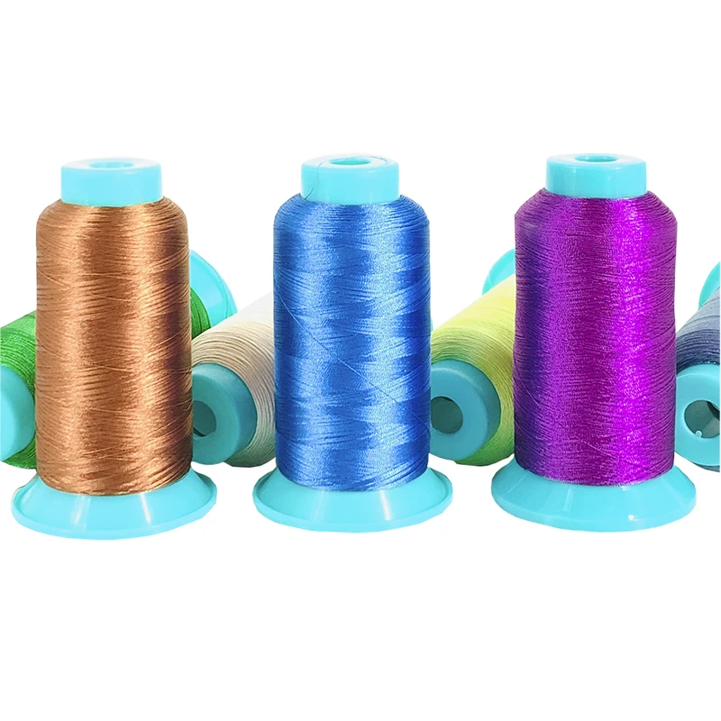 Oeko-Tex 75D/2 вискозная Вышивальная нить для машины шелковая 1680 цветов