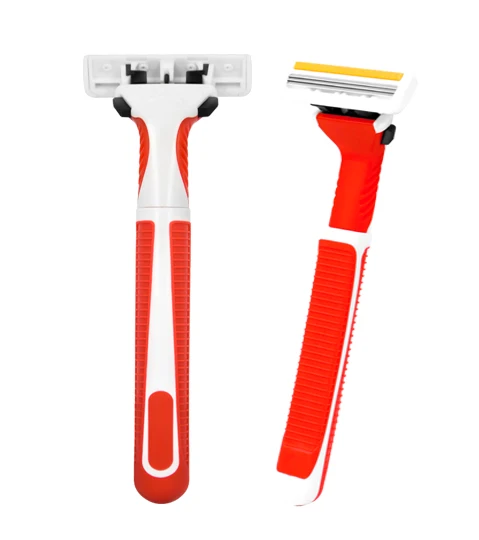 Triple 3 three blade razor with stainless steel shaving razor blade shaveing razor easy to replace the cartridge