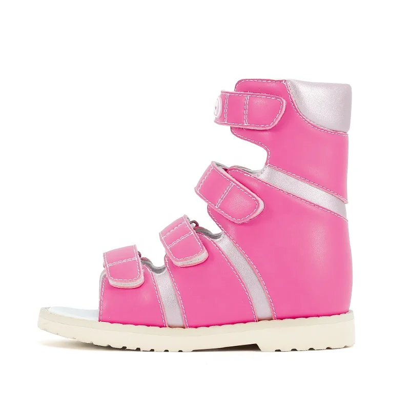 Children clubfoot flatfeet X/O Leg orthotic corrective shoes stylish kid girls summer footwear fancy sandals