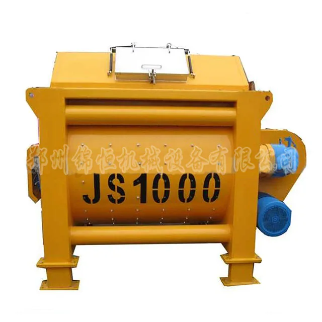 Own brand high quality mixer used twin shaft cement mixer small mixer