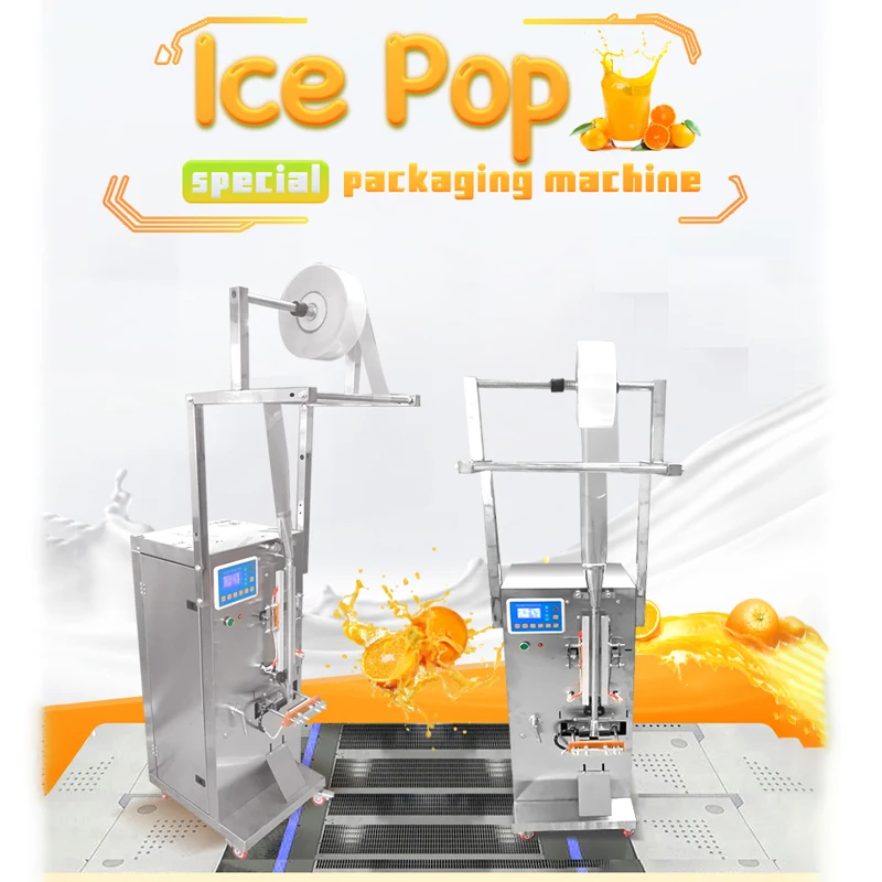 Automatic Ice Lolly Bar Popsicle Ice Pop Ice Cream Stick Sachet Bags Liquid Filling And Sealing Packing Packaging Machine