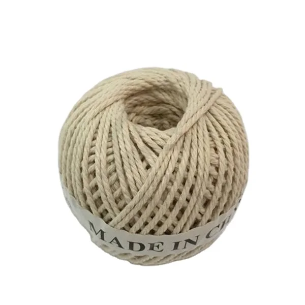 Factory Best-Selling Custom High-Quality Durable Sustainable Recyclable Natural White Cotton Twisted Rope Ball