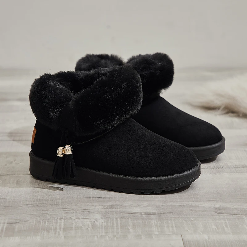2021 custom sheepskin snow boots with real wool women keep warm winter boots