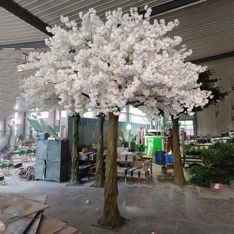 Sen Masine High Simulation Outdoor Landscape Sakura Trees Custom 4m Height Japanese Cherry Blossom Artificial Tree
