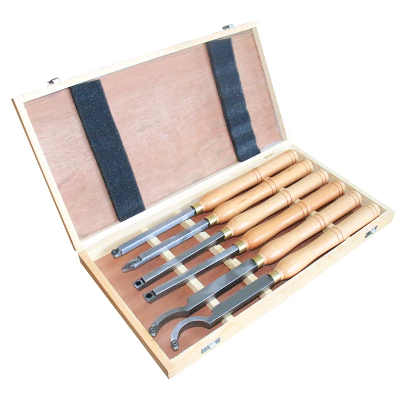 8 Piece Wood Lathe  Tools Lathe Chisel Set Wooden Case  Lathe