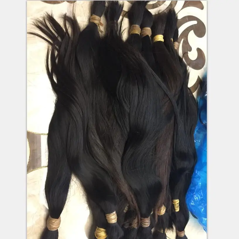 Unprocessed raw virgin human hair  no chemical treated  cuticle intact hair vendors cuticle aligned hair bulk