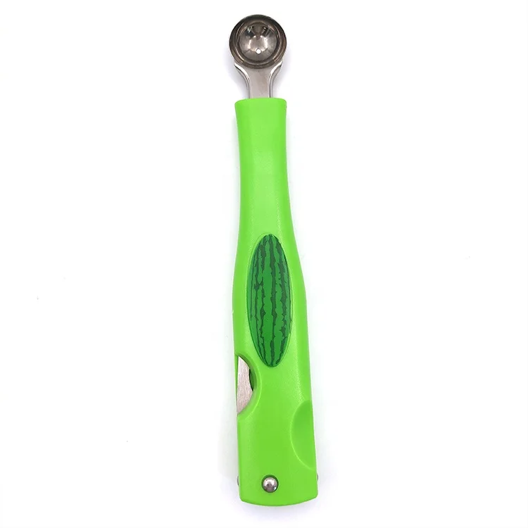 3 in 1 Watermelon Splitter, Pulp Spoon Fruit Ball Digger, Stainless Steel Watermelon Slicer Cutter Knife