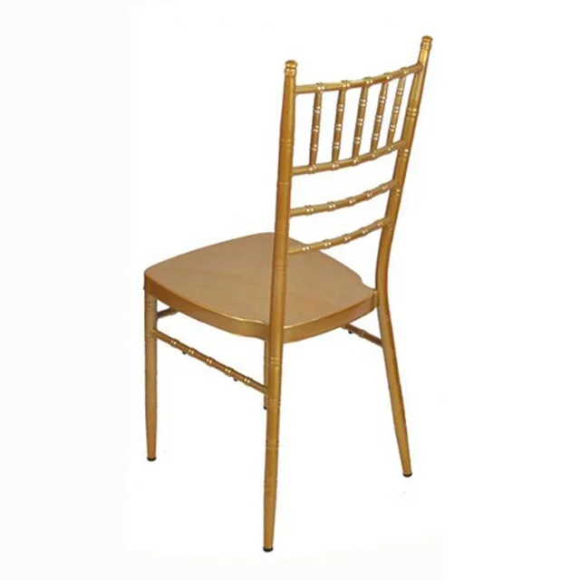 White Gold Manufacture Supply Quality Stacking Chiavari Chairs Weddings Banquet Chiavari Tiffany Chair