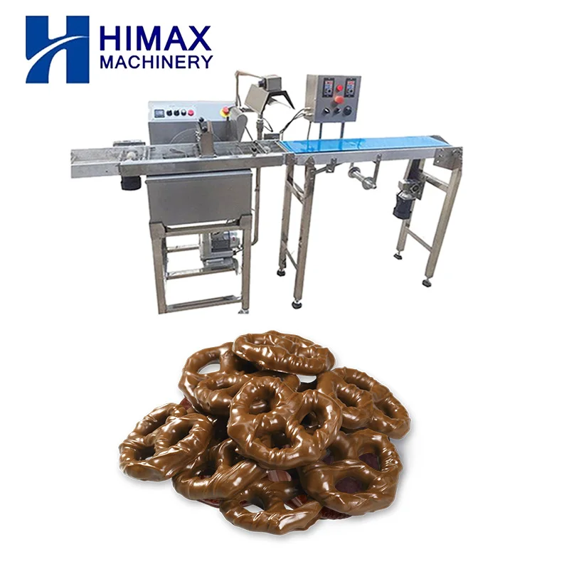 Automatic chocolate enrobing machine chocolate biscuit coating machine  chocolate covering machine