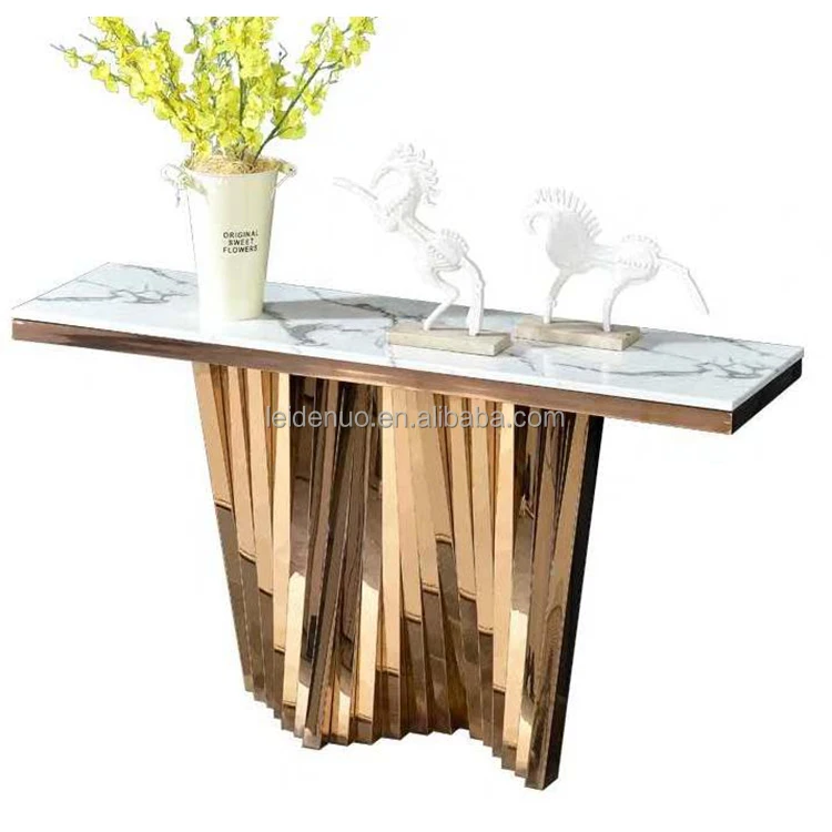 Современная мебель для гостиной консоль украшения дома стол из нержавеющей