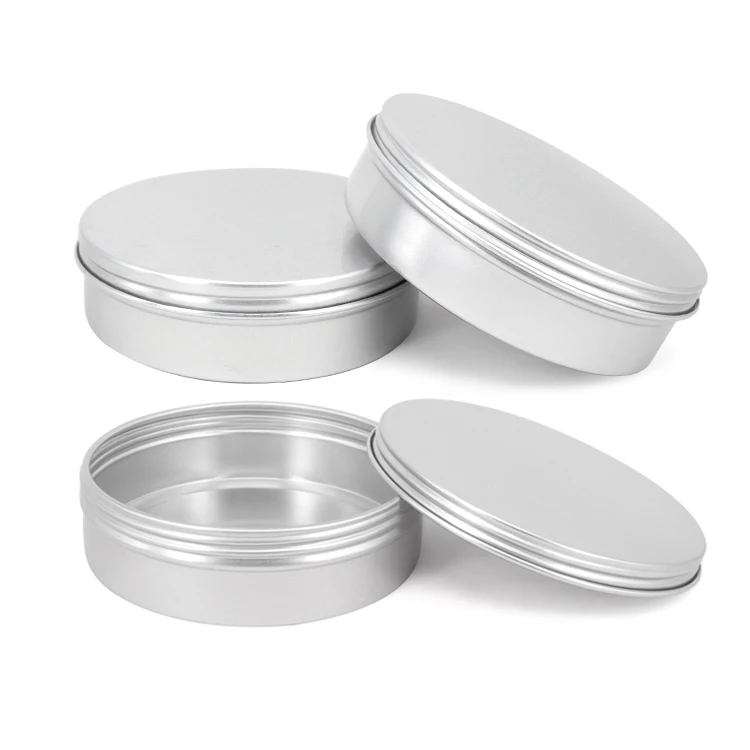 Оптовая продажа пустый бальзам для губ алюминиевая металлическая банка контейнер табака алюминиевые Бальзамы свечей