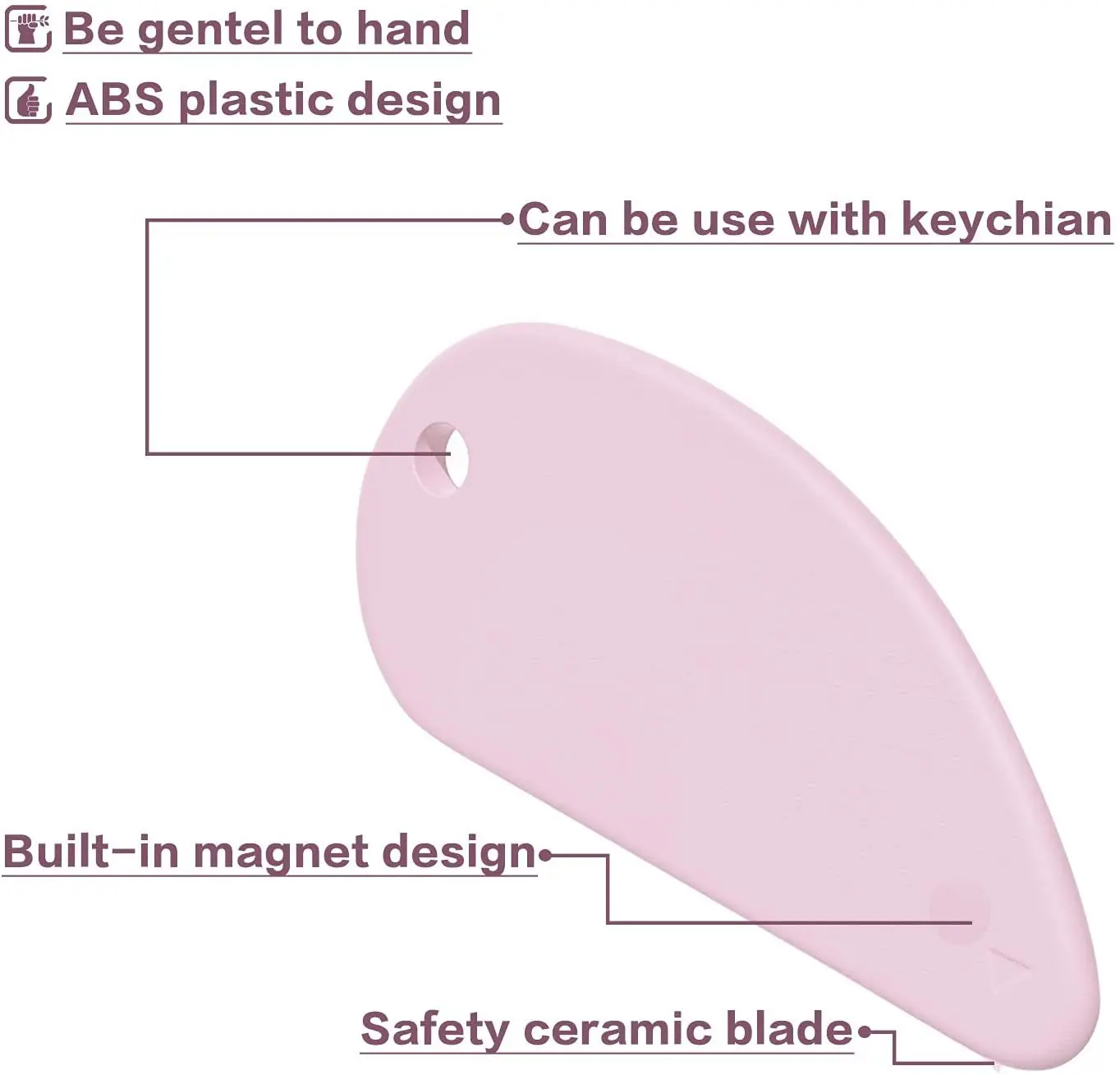 Hot Sell Mini Ceramic Blade Keychain Paper Cutting Photo Trimming Office Use Knife
