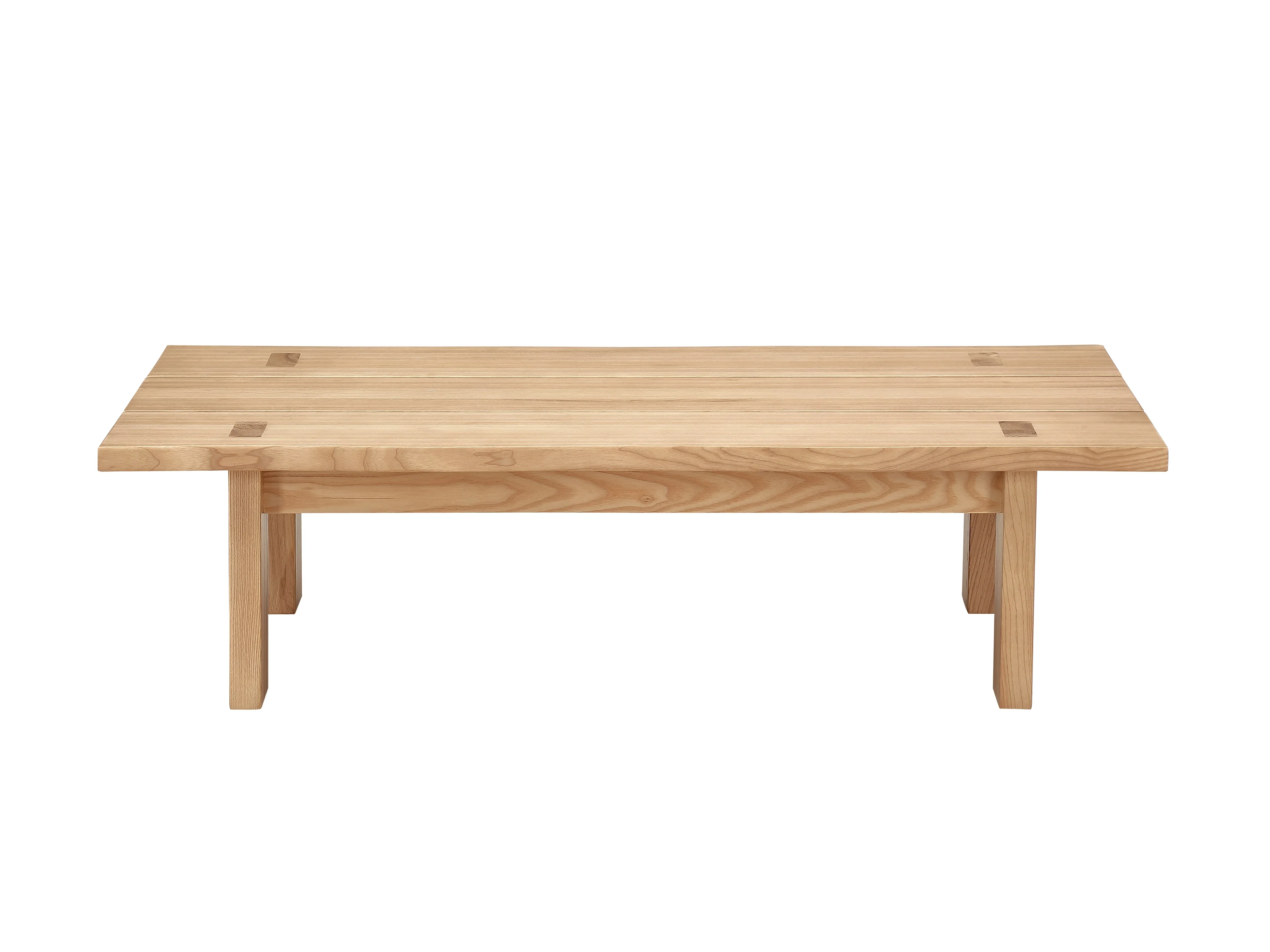 Solid timber Ash wood rectangular live edge coffee table console sofa center table floor low living room wooden furniture