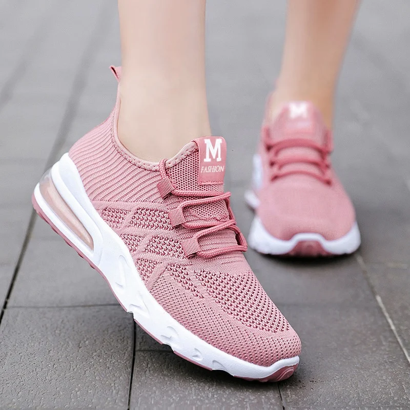 
Air Cushioning Women Running Shoes Slip On Sneakers Breathable Mesh Casual Swing Shoes sport shoes for women 