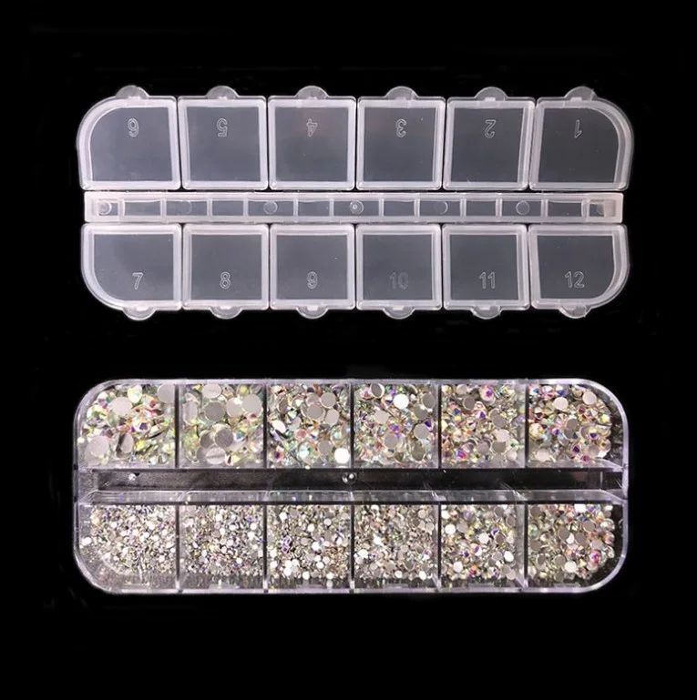 
K9 high quality nail art rhinestones bling round flat back diamond for nail art designs 