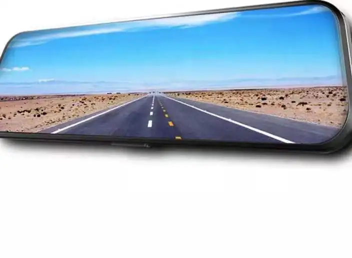 Full-screen streaming media of two-way reversing images before and after vehicle night vision of Newman car mirror camera