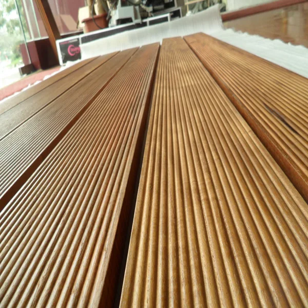 China Modern teak hardwood 18MM outdoor burma teak decking solid wood floor