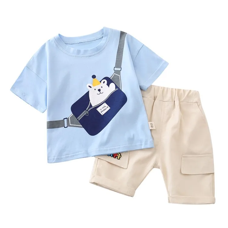 
Factory Direct Sales Summer Clothing Sets Kids Clothing Sets Sports Suit for Children 