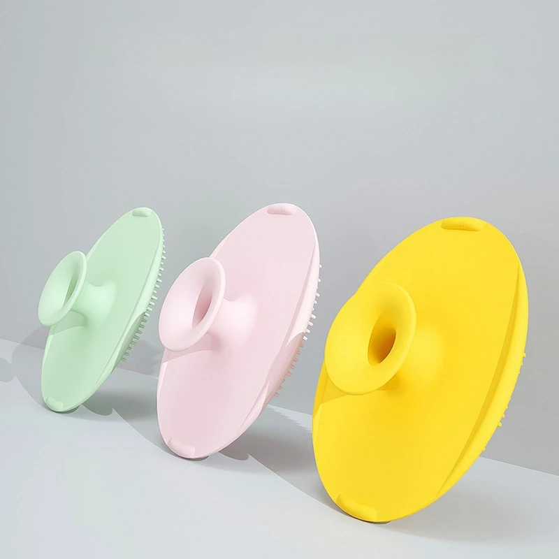 Baby Silicone Scrubber Brush Face Exfoliator Blackhead Pad Cradle Cap Face Wash Brush