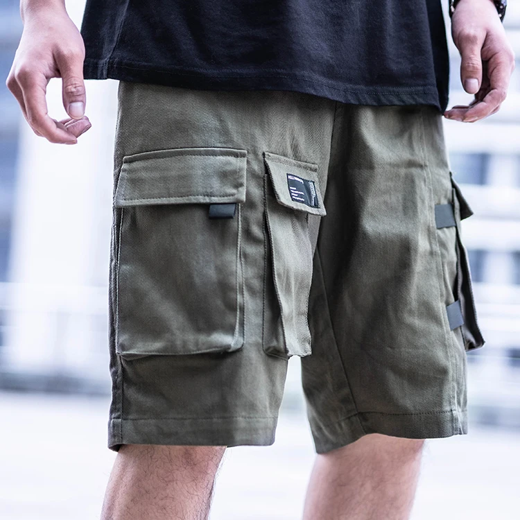 Casual Custom Multi Pocket Fitness Running Workout Sweatpants Summer Cotton Blank Plus Size Sport Gym Track Cargo Shorts Men