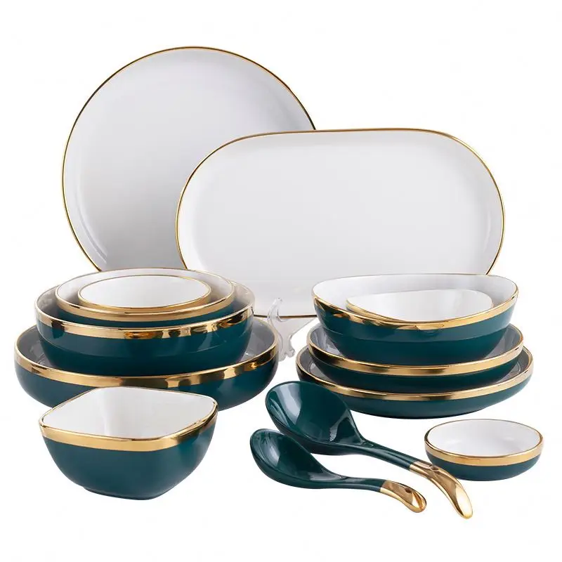 2021 Manufacturer Amazon Hot dinnerware sets luxury ceramic With Good quality