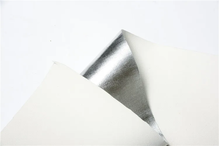 
Professional bright silver Aramid aluminum foil fabric 