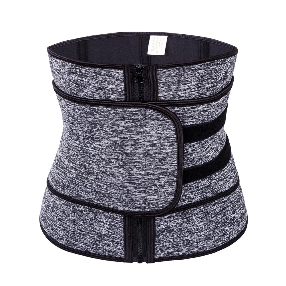 Custom Logo wholesale Waist Cincher Body Shaper Hook And Zip 7 Steel Bones Neoprene Waist Trainer Corset Zipper For Women