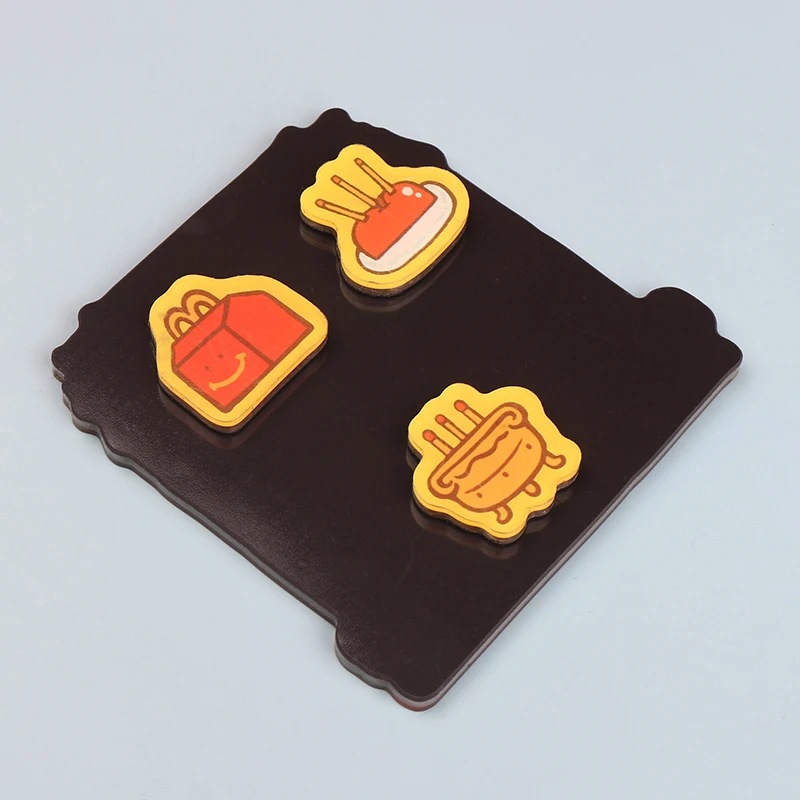 Wholesale customized printing display personalized epoxy resin transparent promotion frame magnet acrylic 3D refrigerator magnet