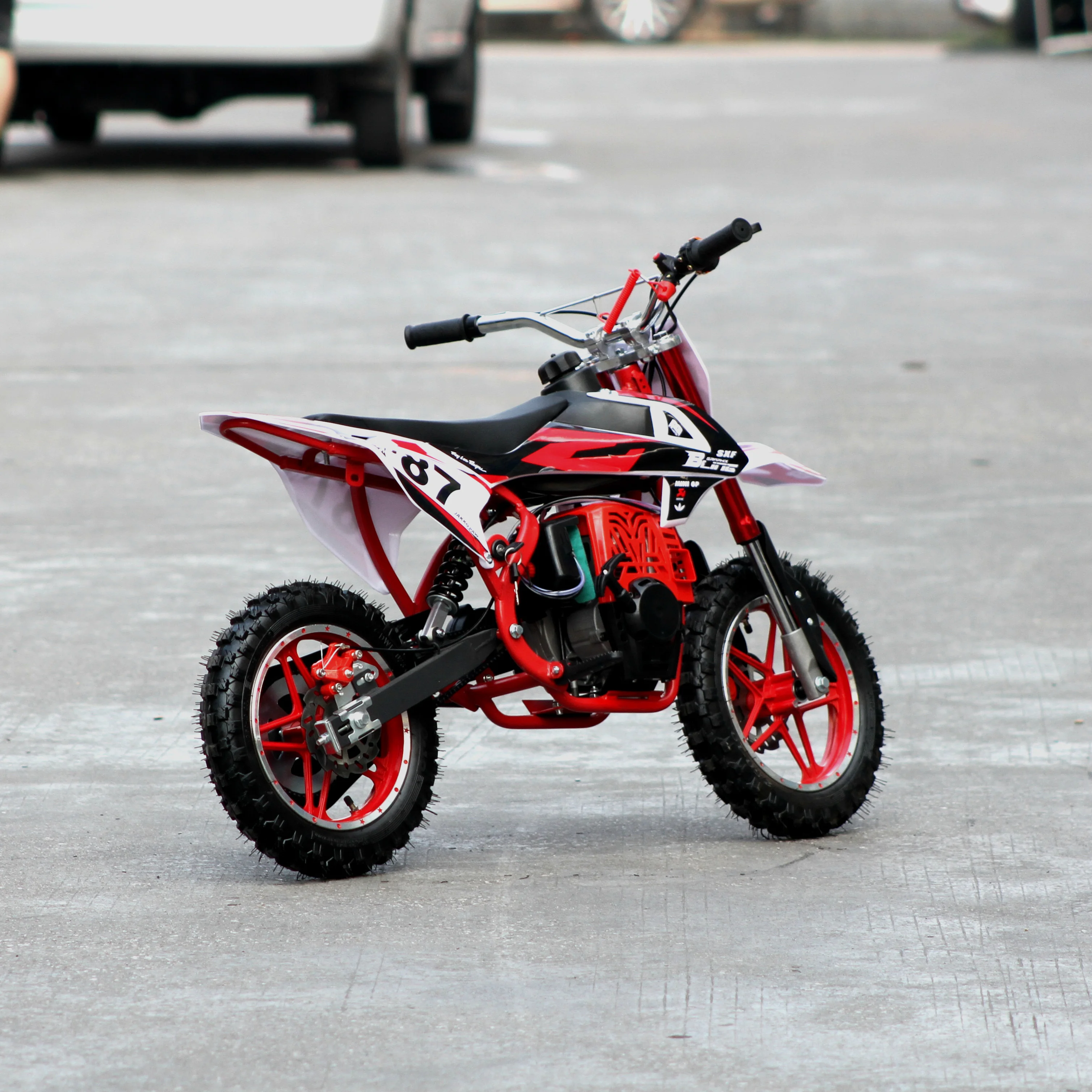 Modern design four-stroke hand pull start Gasoline-powered Kids Bike Mini Motorcycle Mini Dirt Bike 49cc