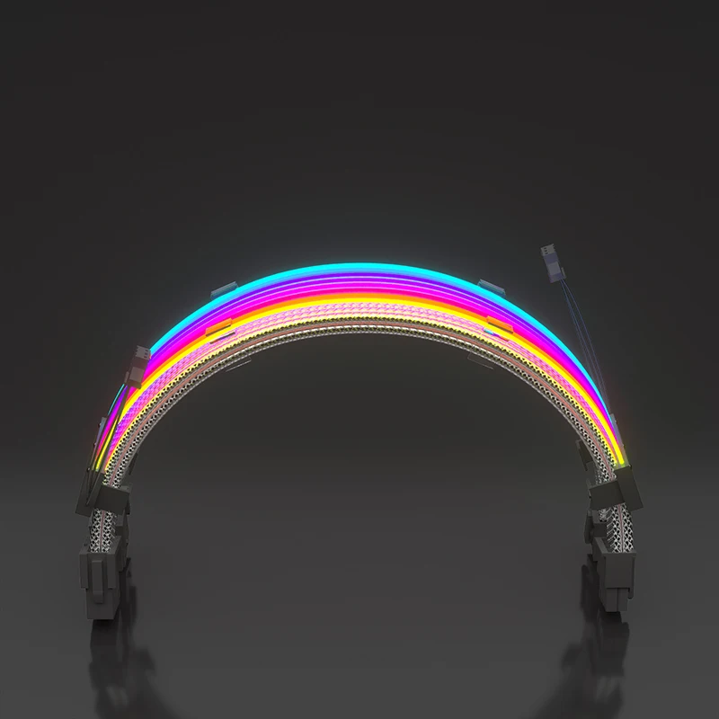 2023 New DC PSU ARGB Cable Neon Flex LED Synchronized Straight RGB Male to Female Extension Electrical Support