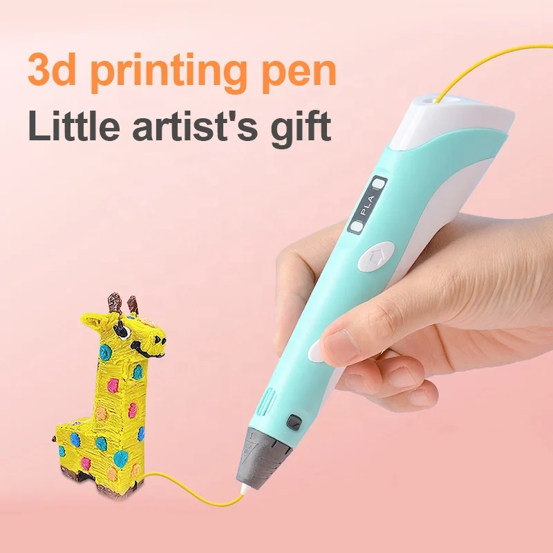 Amazon Hot Sell DIY PLA Filament Creative Toy Gift 3D Printing Pen For Kids Drawing